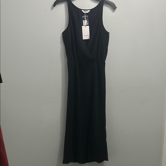 Amanda Uprichard Black Midi Dress - Picture 1 of 6